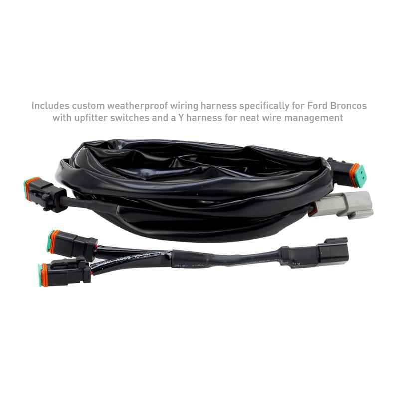 Borne Off-Road Light Pods 4pc Ditch 3x3 Flood Upfit for 21+ Ford Bronco | BNLT-BR-21-DT4FU