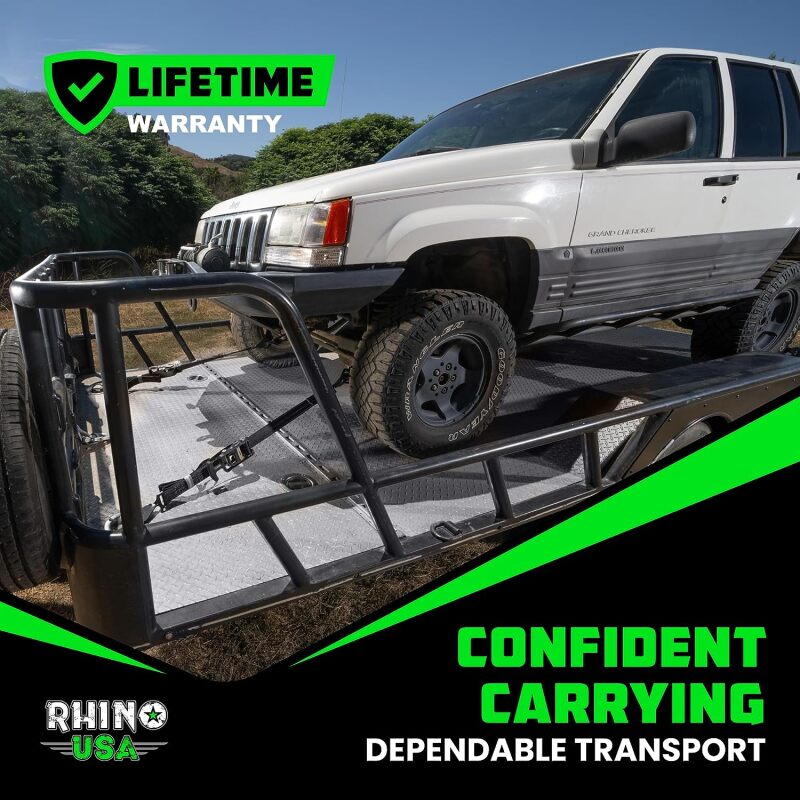 Rhino USA Heavy Duty Vehicle Tie Down Kit (Snap Hook) | TD-VS2INKIT-SNAP
