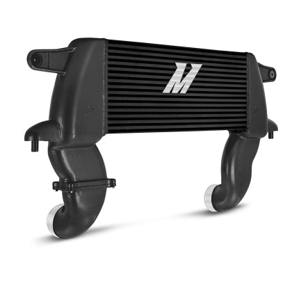 Mishimoto High-Mount Intercooler Kit, fits 2021-2024 Ford Bronco 2.3L (Black Intercooler, Polished Pipes) | MMINT-BR23-21HKBKP