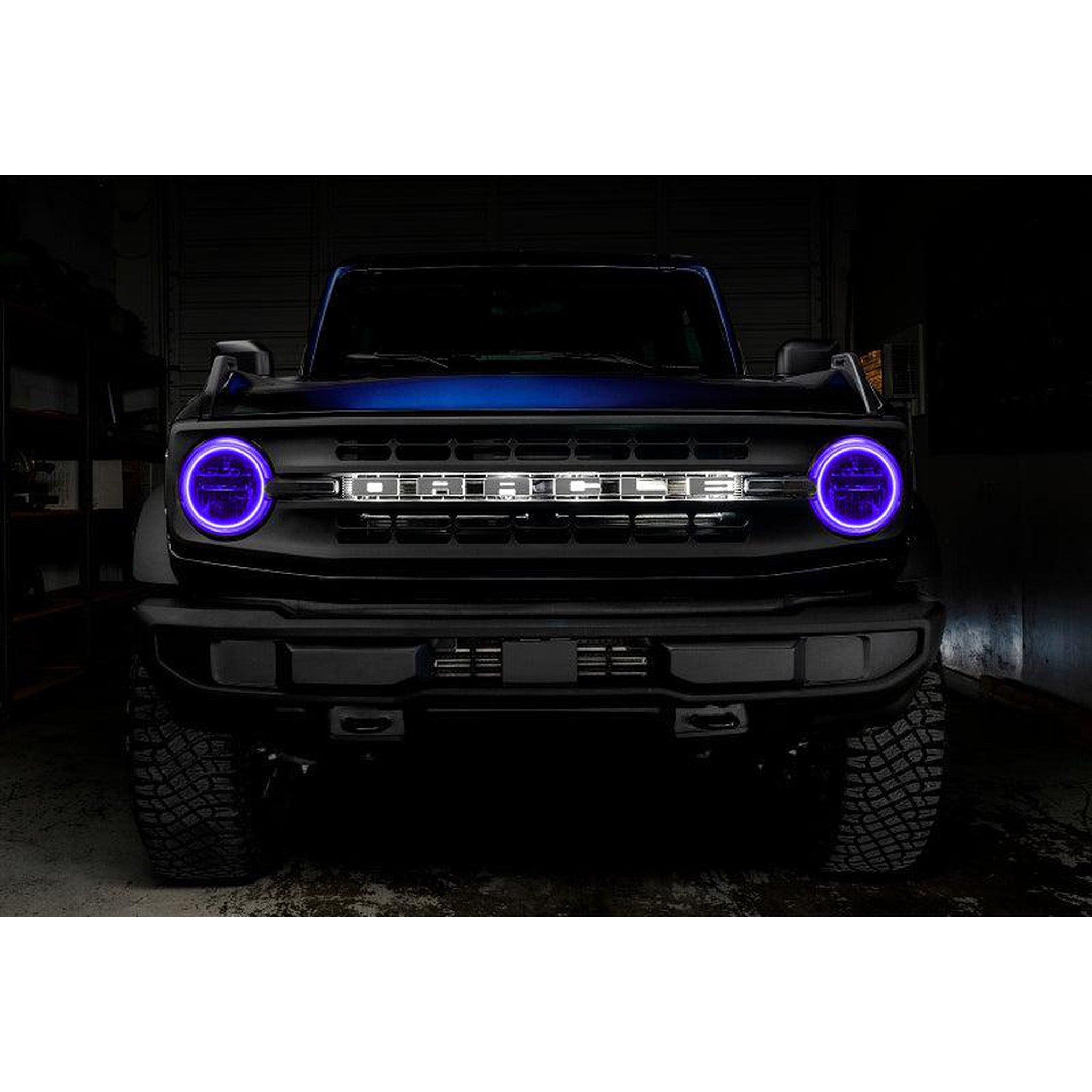 Oracle Base Headlight LED Halo Kit - ColorSHIFT - w/ Simple Controller for 2021+ Ford Bronco