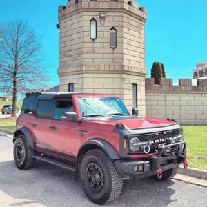 Buckle Up Off-Road Winch Mount with Bull Bar for 2021+ Ford Bronco with Modular or Capable Bumper & Raptor camera & sensor relocation included | bub6gwinchmountbar