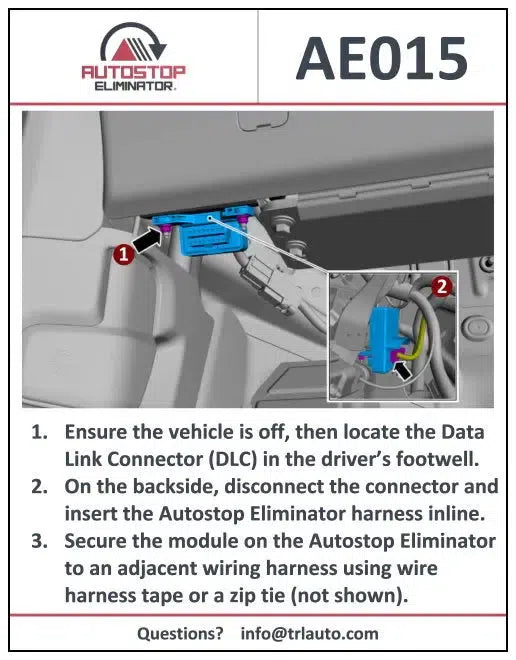 AutoStop Eliminator for 2021-2024 Ford Bronco Sport