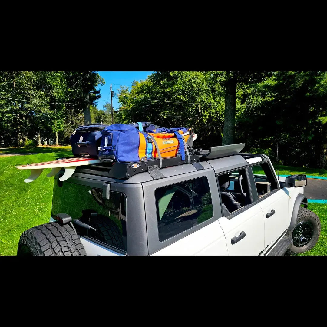 EZ4x4 3 Panel Rack System Full Flip Top Front & Middle Panel Holder for 2021+ Ford Bronco (4 Door)