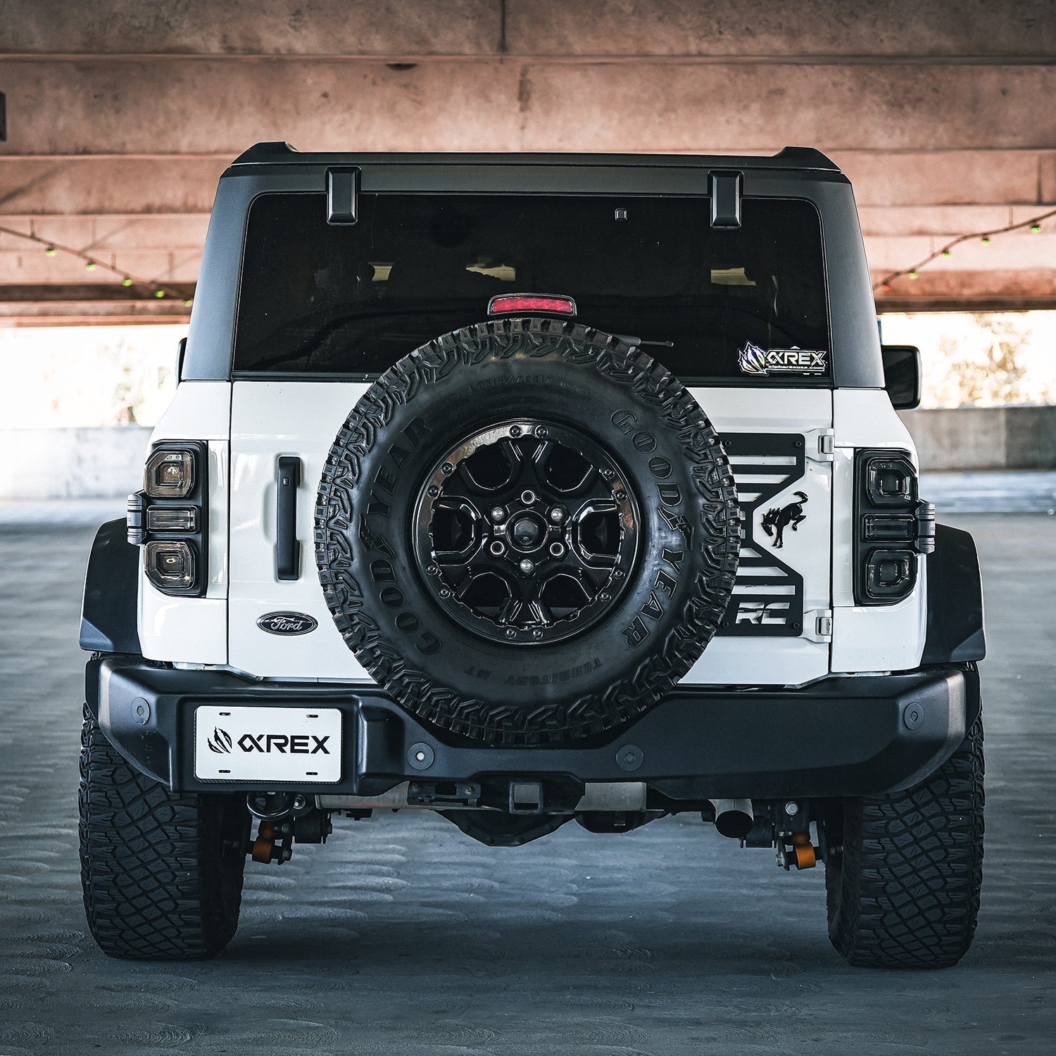 AlphaRex NOVA-Series Prismatic LED Tail Lights Alpha-Black for Halogen 2021+ Ford Bronco | 659020