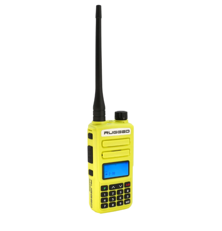 Rugged Radios Rugged GMR2 PLUS - GMRS / FRS Two Way Handheld Radio Safety Yellow| GMR2-PLUS-HV