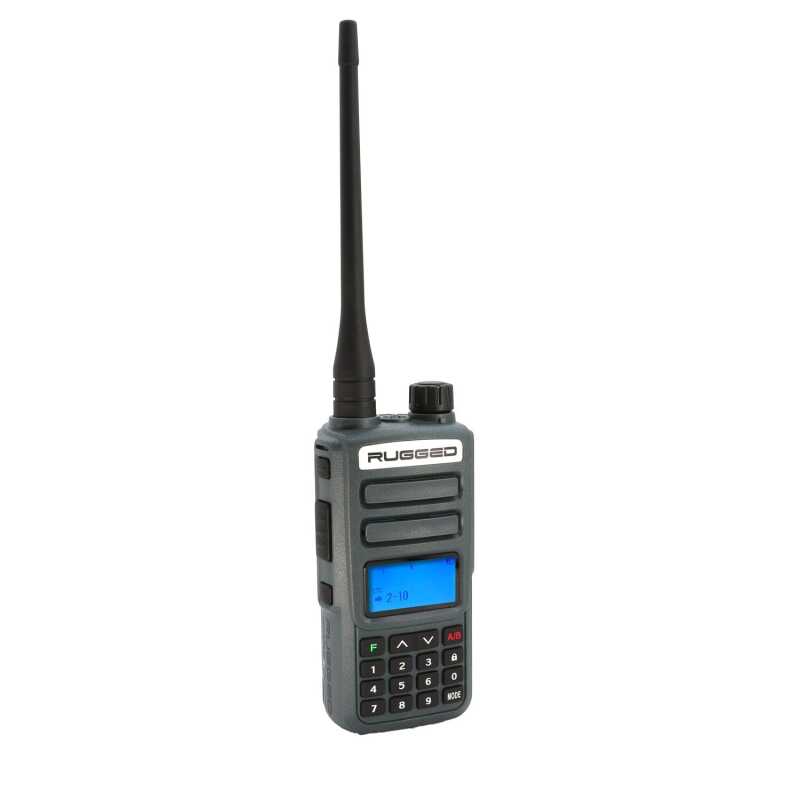 Rugged Radios Rugged GMR2 PLUS - GMRS / FRS Two Way Handheld Radio Grey | GMR2-PLUS