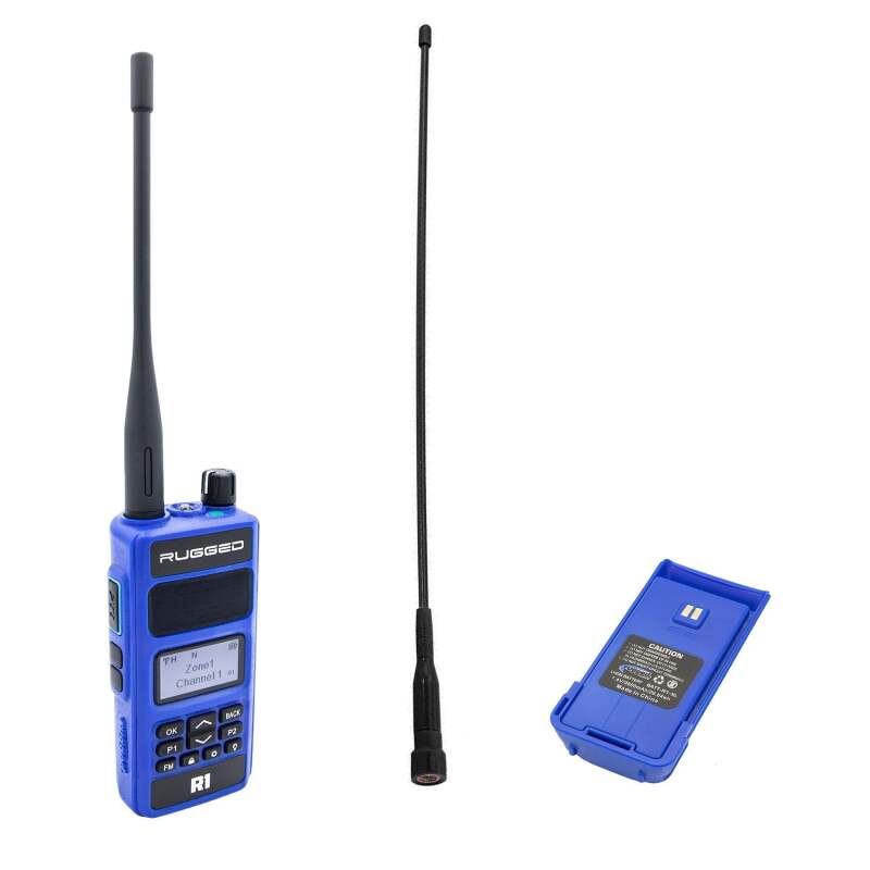 Rugged Radios BUNDLE - Rugged R1 - Handheld Radio with Long Range Antenna and High Capacity Battery | R1-BUNDLE
