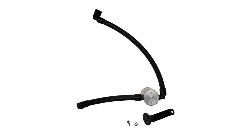 J&L Oil Separator Clear Anodized 3.0 Passenger Side 2021-2025 Ford Bronco 2.7L EcoBoost | 3073P-C