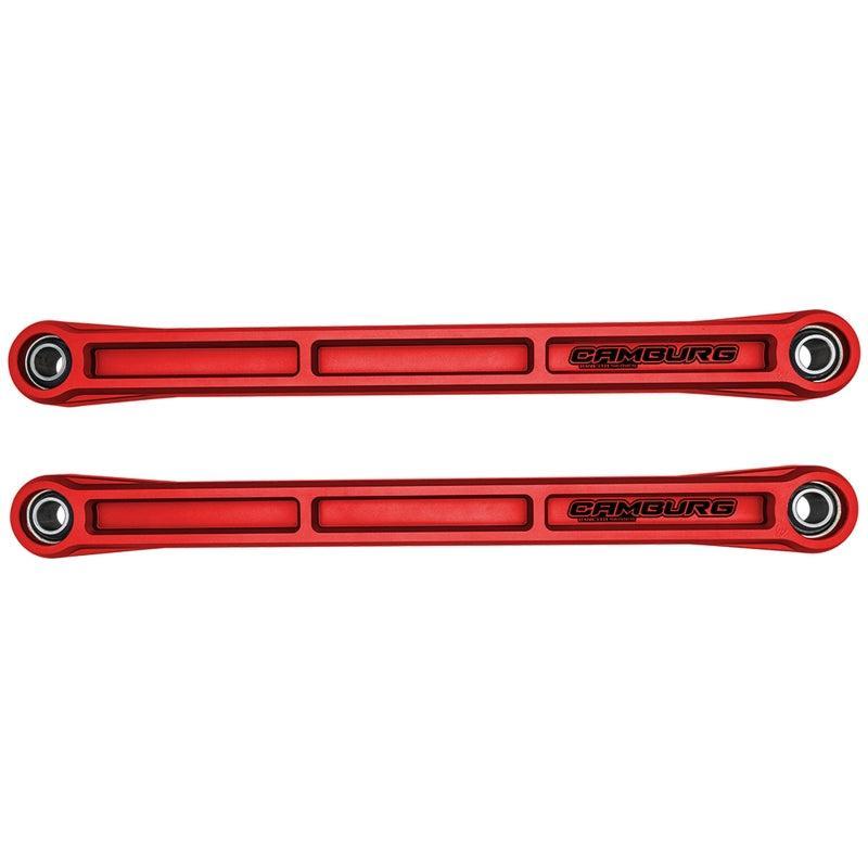 Camburg KINETIK Series Rear Billet Lower Trailing Arm Kit Red 21-25 Ford Bronco | CAM-120032-RED