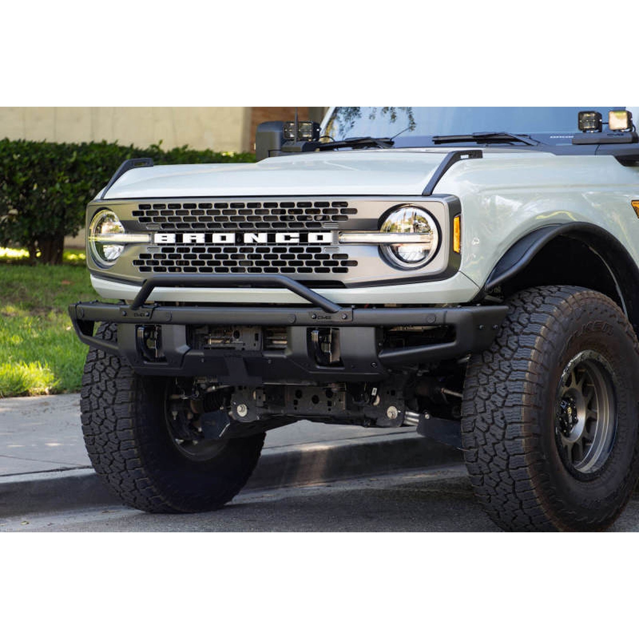 DV8 Offroad Factory Front Bumper Licence Relocation Bracket - Front for 2021+ Ford Bronco | dveLPBR-01