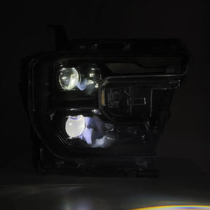 AlphaRex LUXX LED Projector Headlights 2024+ Ford Ranger & Ranger Raptor - Alpha Black w/Sequential Signal & Switchback | 880902
