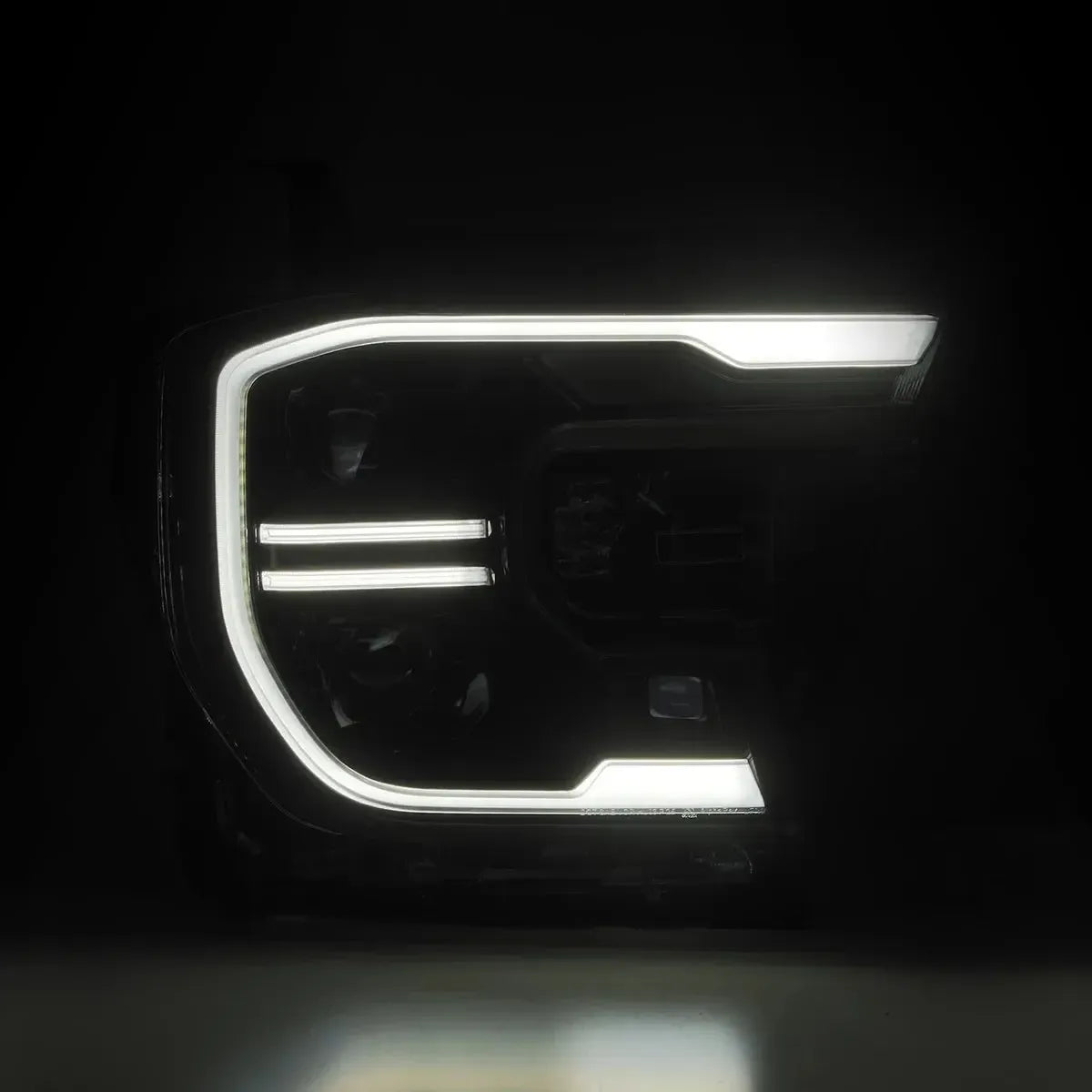 AlphaRex LUXX LED Projector Headlights 2024+ Ford Ranger & Ranger Raptor - Black w/ Sequential Signal & Switchback
