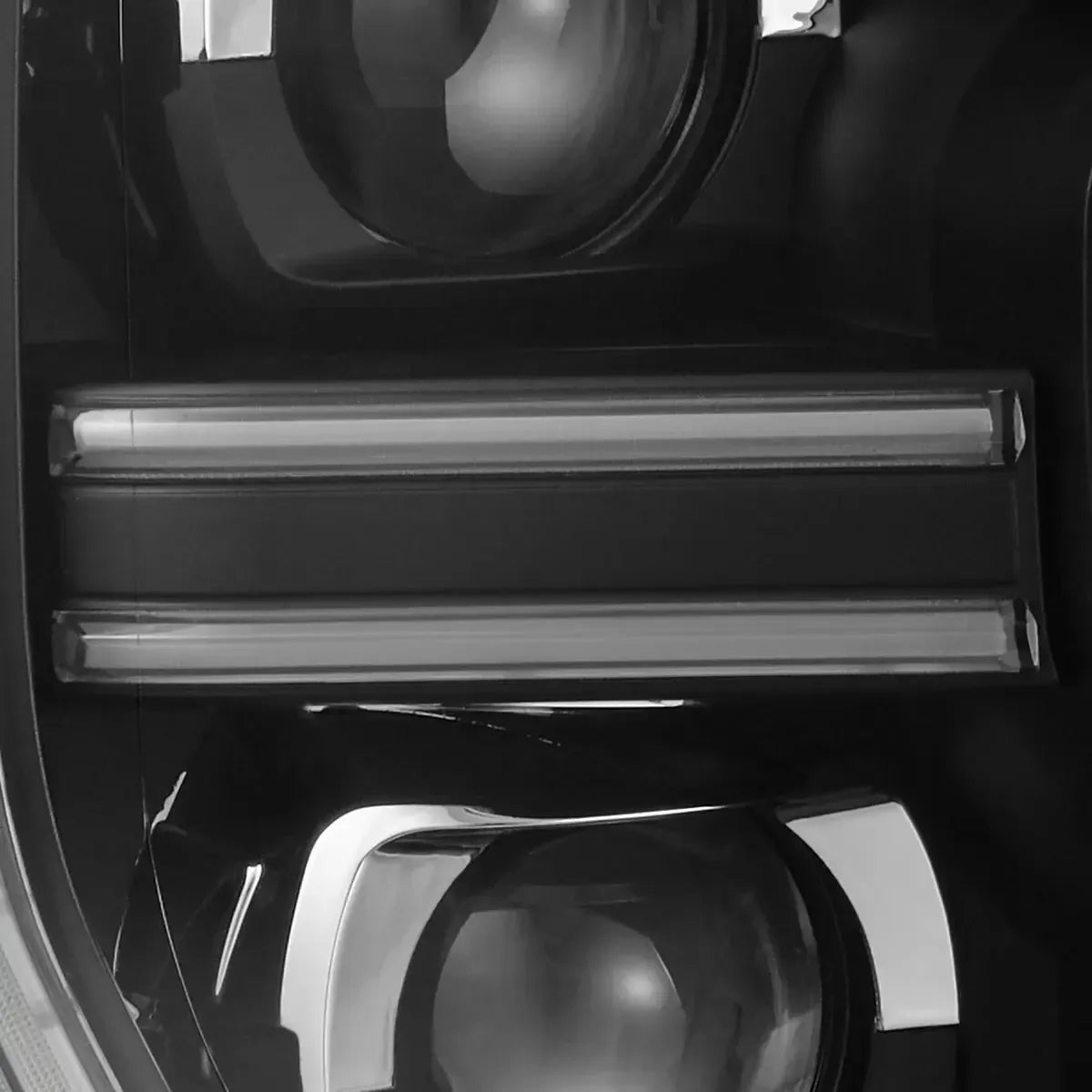AlphaRex LUXX LED Projector Headlights 2024+ Ford Ranger & Ranger Raptor - Black w/ Sequential Signal & Switchback