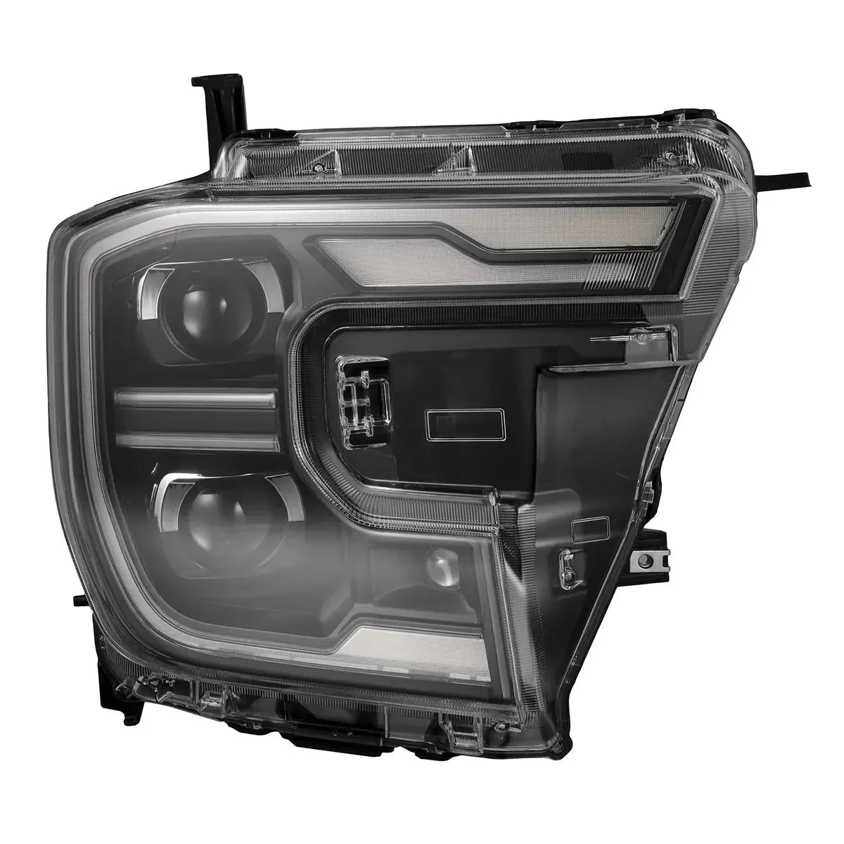AlphaRex LUXX LED Projector Headlights 2024+ Ford Ranger & Ranger Raptor - Black w/ Sequential Signal & Switchback