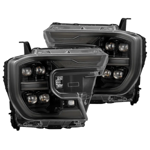 AlphaRex NOVA LED Projector Headlights - 2024+ Ford Ranger & Ranger Raptor | Alpha Black w/ Sequential Signal & Switchback