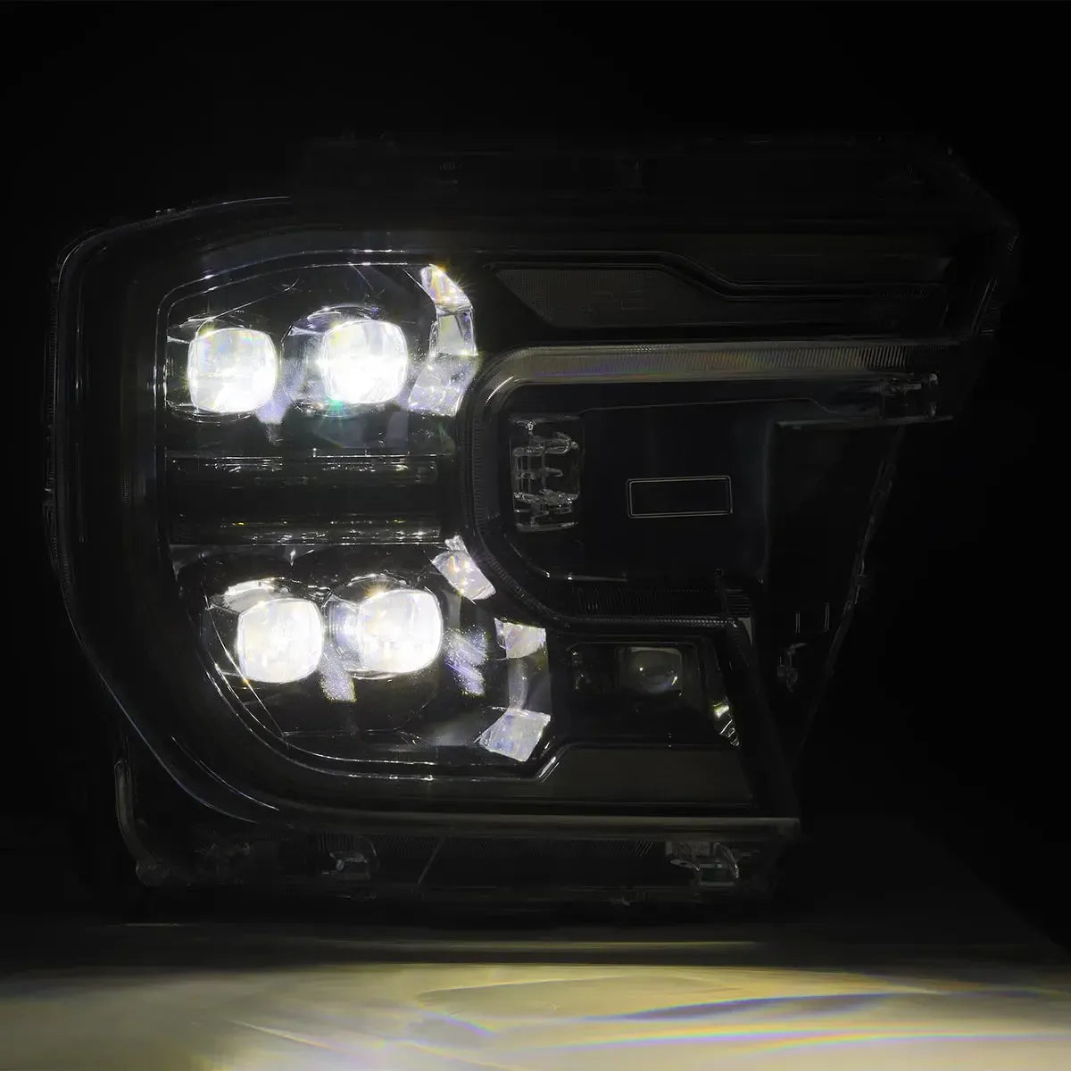AlphaRex NOVA LED Projector Headlights - 2024+ Ford Ranger & Ranger Raptor | Alpha Black w/ Sequential Signal & Switchback