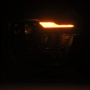 AlphaRex NOVA LED Projector Headlights - 2024+ Ford Ranger & Ranger Raptor | Alpha Black w/ Sequential Signal & Switchback