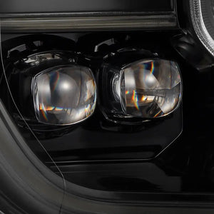AlphaRex NOVA LED Projector Headlights - 2024+ Ford Ranger & Ranger Raptor | Alpha Black w/ Sequential Signal & Switchback