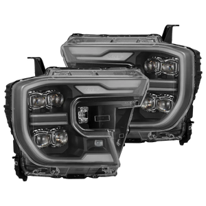 AlphaRex NOVA LED Projector Headlights for 2024+ Ford Ranger & Ranger Raptor - Black w/ Active Light, Sequential Signal & Switchback