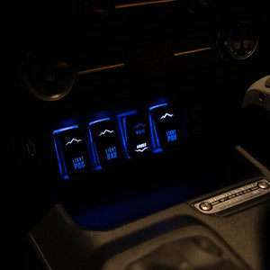 Borne Off-Road Light Pods 4pc Ditch 3x3 Flood for 21+ Ford Bronco | BNLT-BR-21-DT4F