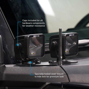 Borne Off-Road Light Pods 4pc Ditch 3x3 Spot Upfit for 21+ Ford Bronco | BNLT-BR-21-DT4SU
