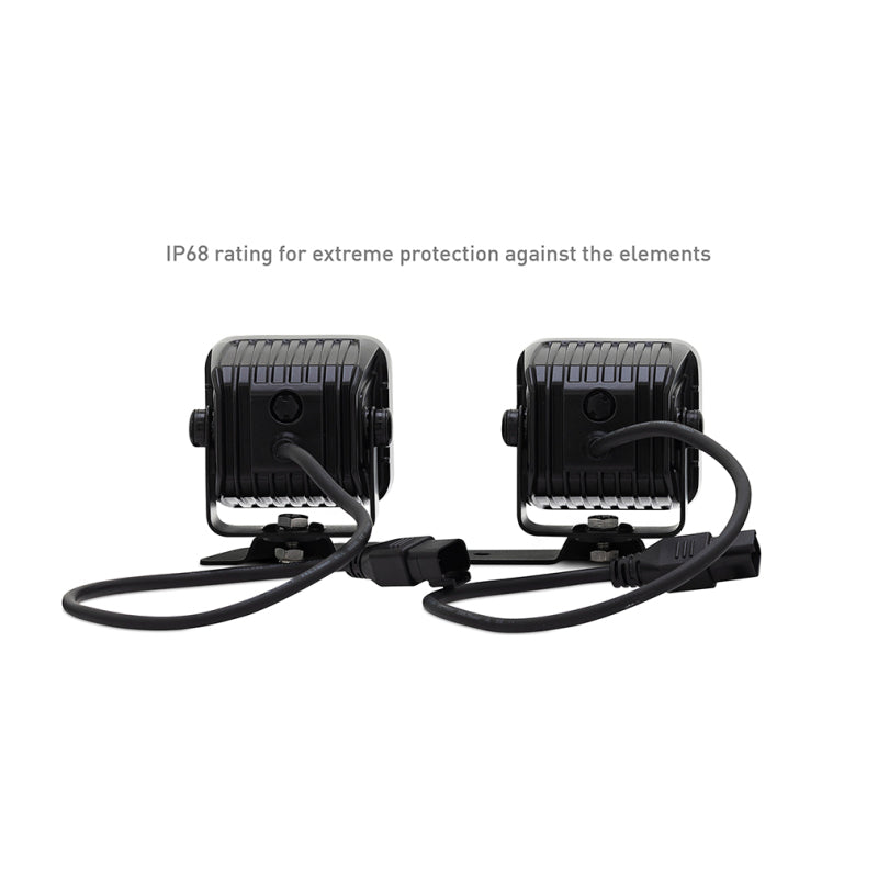 Borne Off-Road Light Pods 4pc Ditch 3x3 Flood Upfit for 21+ Ford Bronco | BNLT-BR-21-DT4FU
