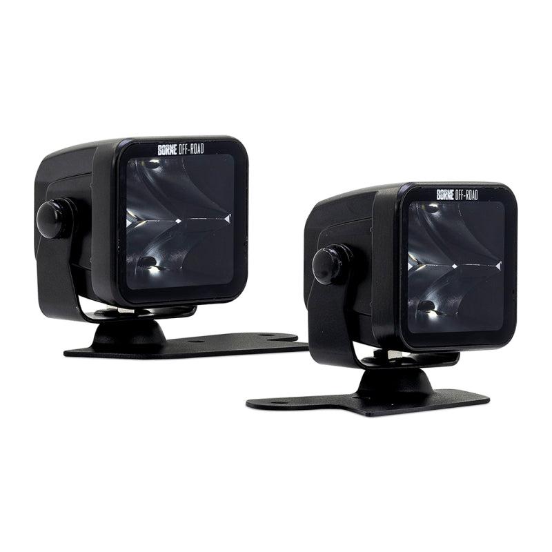 Borne Off-Road Light Pods 2pc Ditch 3x3 Spot for 21+ Ford Bronco | BNLT-BR-21-DT2S