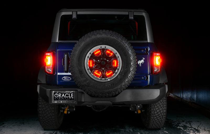 Oracle Red LED Illuminated Spare Tire Wheel Ring Third Brake Light for 2021+ Ford Bronco | 4211-003