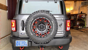 Oracle Red LED Illuminated Spare Tire Wheel Ring Third Brake Light for 2021+ Ford Bronco | 4211-003