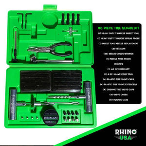 Rhino USA Tire Repair Plug Kit, 86 Pieces | RNO-TIRE-REPAIR-KIT