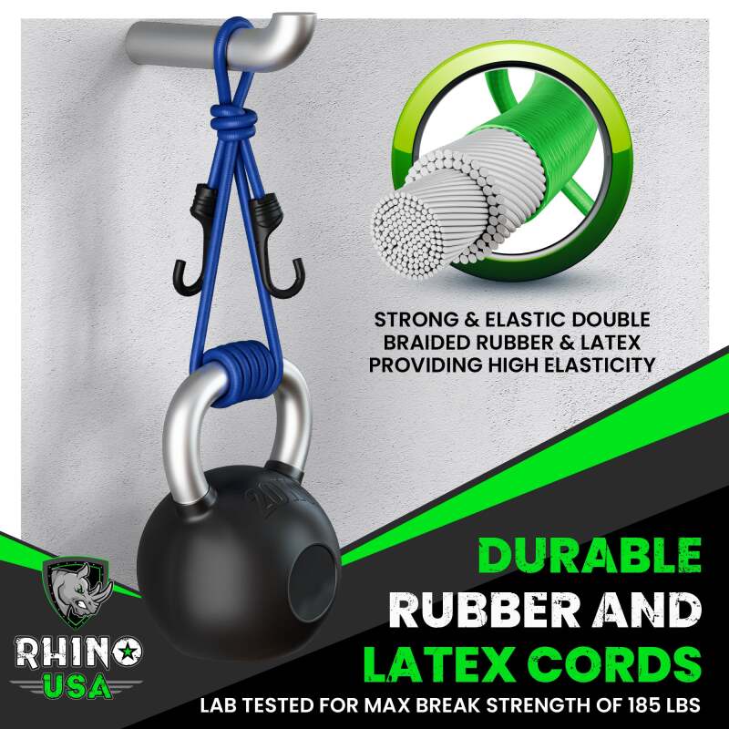 Rhino USA Assorted Bungie Cord Set (28 Piece) | RHINO-28-BNGE