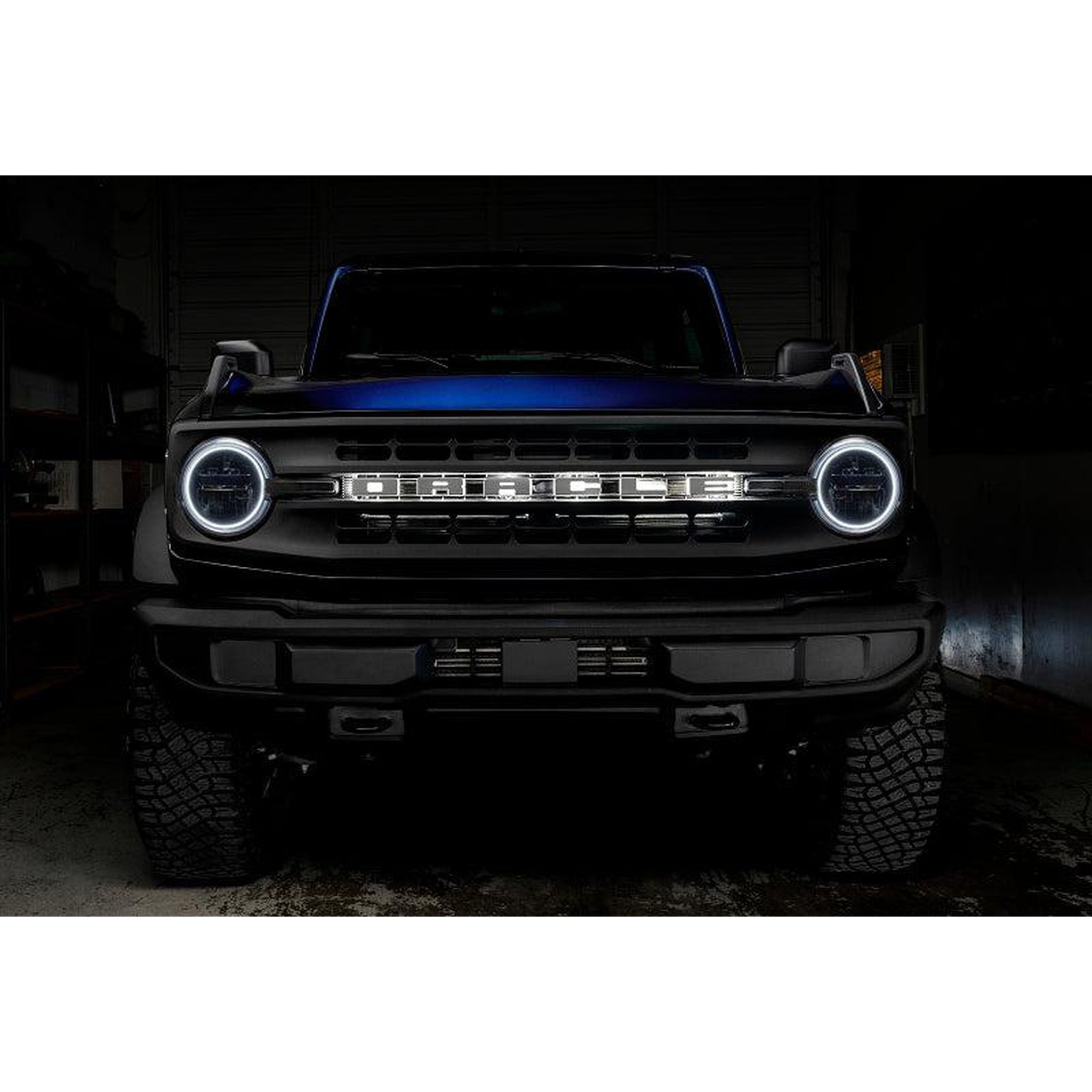 Oracle Base Headlight LED Halo Kit - White for 2021+ Ford Bronco