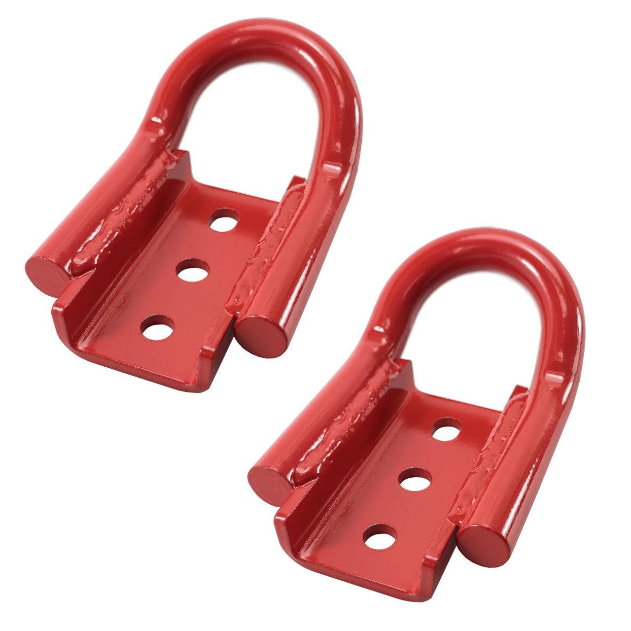 UPR Red Rear Tow Hook for 2021+ Ford Bronco & Bronco Raptor (Pair)