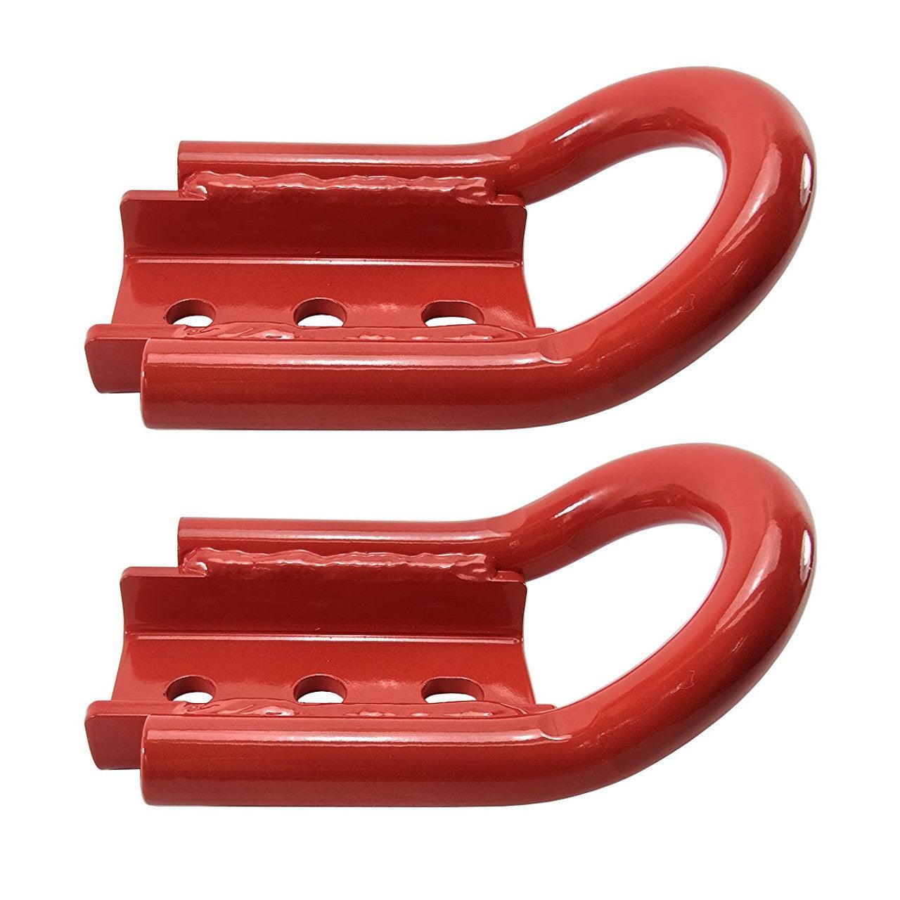 UPR Red Rear Tow Hook for 2021+ Ford Bronco & Bronco Raptor (Pair)