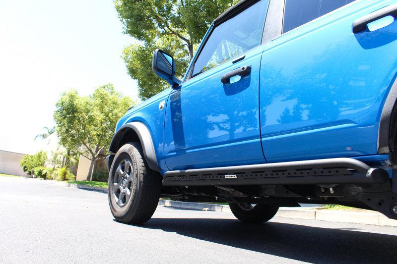 Go Rhino Frame Mount Sliders Black 21-25 Ford Bronco 4WD 4dr | FS4129T