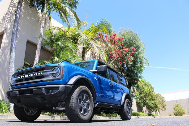 Go Rhino Frame Mount Sliders Black 21-25 Ford Bronco 4WD 4dr | FS4129T