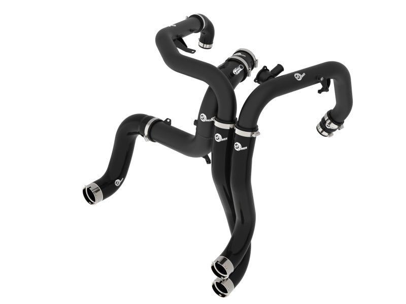 aFe BladeRunner Aluminum Hot and Cold Charge Pipe Kit (Black) for 2022+ Ford Bronco Raptor 3.0l | 46-20754-B