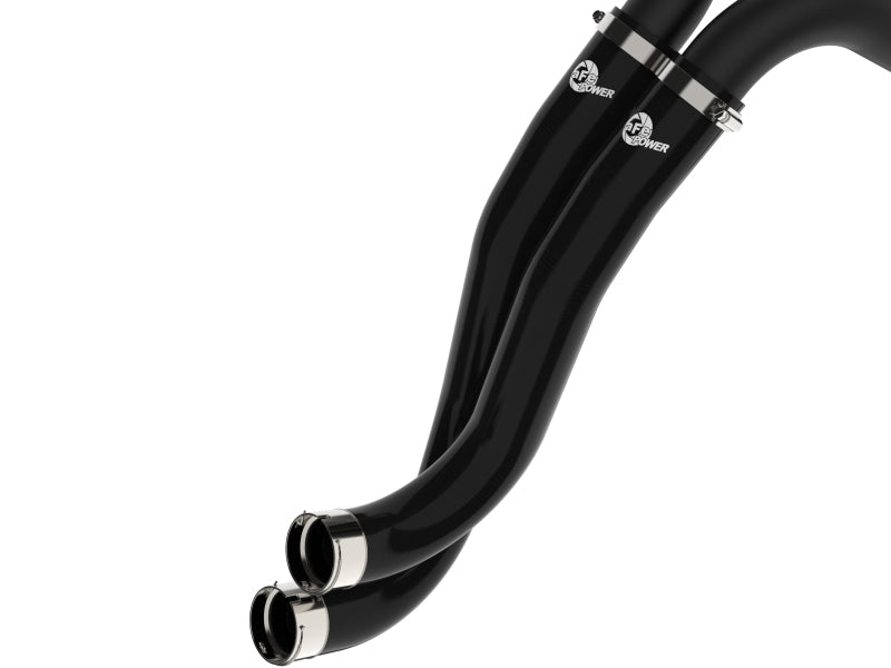 aFe BladeRunner Aluminum Hot and Cold Charge Pipe Kit (Black) for 2022+ Ford Bronco Raptor 3.0l | 46-20754-B