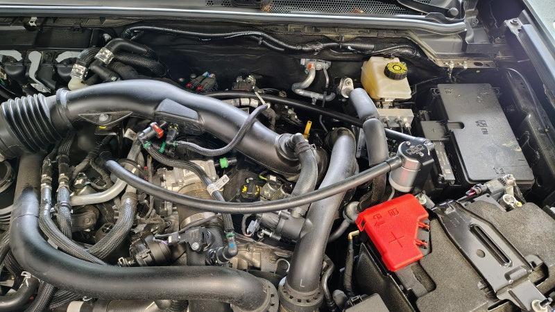 J&L PCV Side Oil Separator Clear Anodized for 2024+ Ford Ranger Raptor 3.0L | 3058P-C