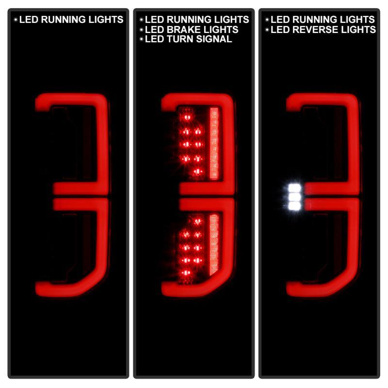 Spyder LED Tail Lights Black Base Clear Lens 21-23 Ford Bronco Halogen Bulb Model | 5088857