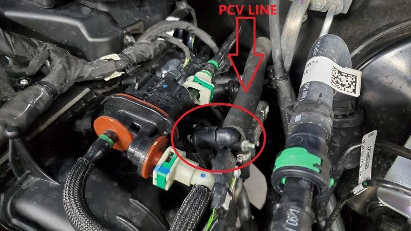 J&L Oil Separator Black Anodized 3.0 Driver Side 2021.5-2024 Ford Bronco 2.3L EcoBoost | 3075P-B