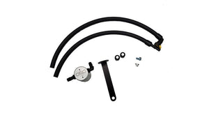 J&L Oil Separator Clear Anodized 3.0 Driver Side 2021-2021.5 Ford Bronco 2.3L EcoBoost | 3078D-C