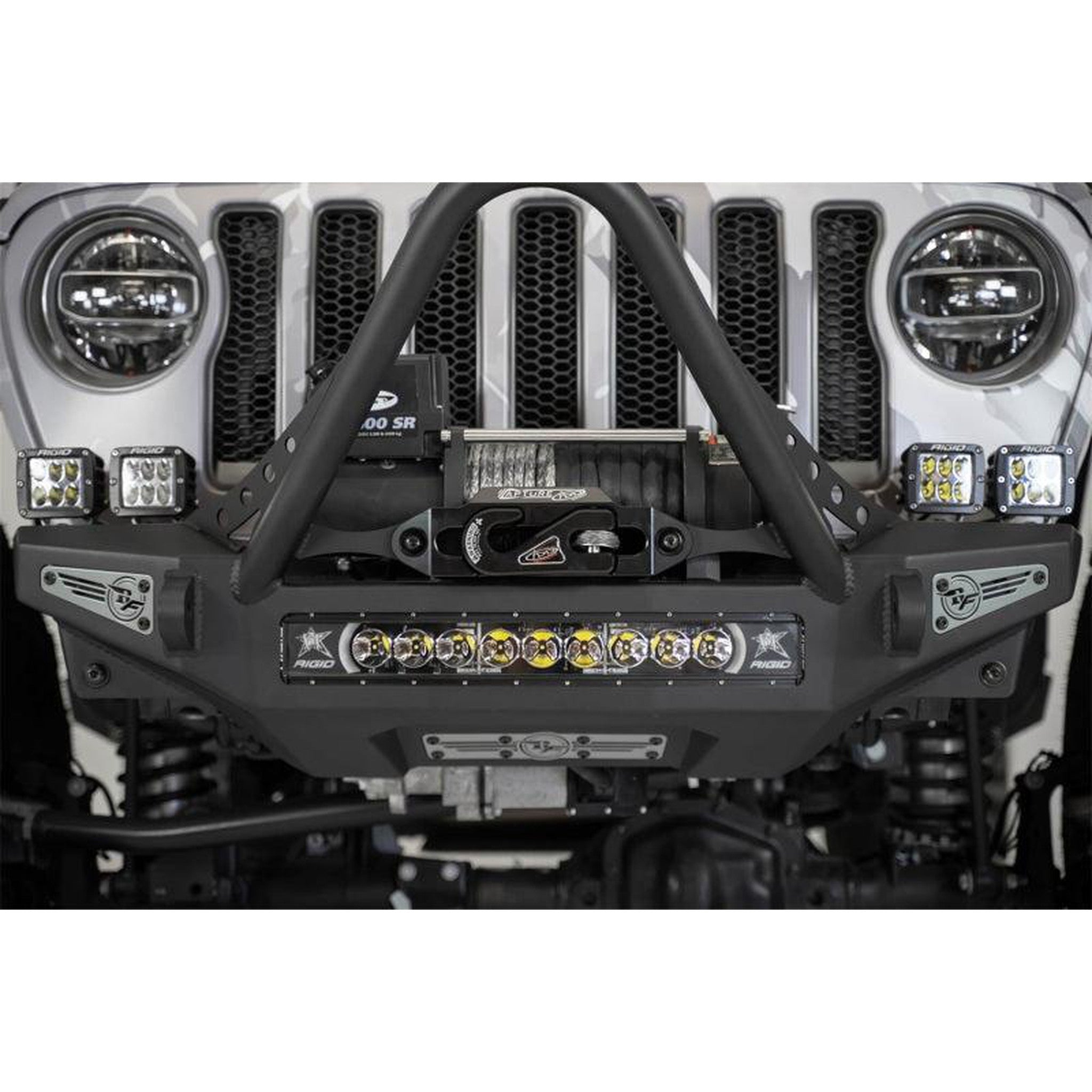 Addictive Desert Designs 1-5/16in Winch Fairlead Plate w/ Recessed Round End Hook - Black | AC99157590NA