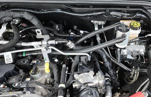 J&L Oil Separator Clear Anodized 3.0 PCV Side 2025 Ford Bronco 2.3L / 2025 Ford Ranger 2.3L | 3059P-C