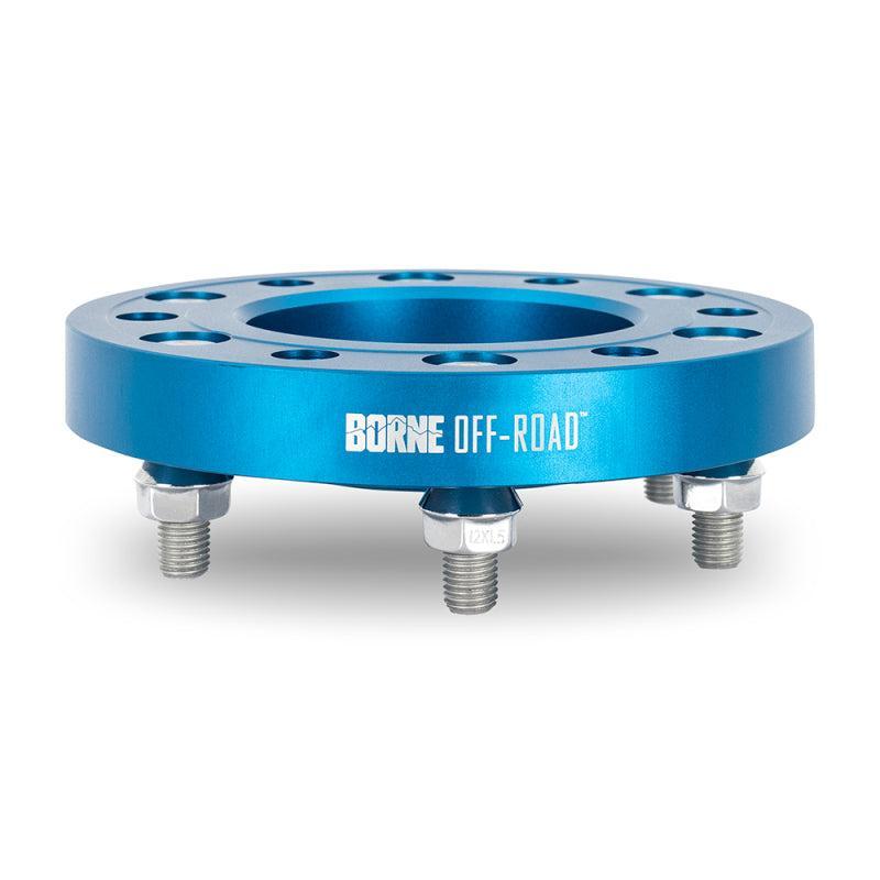 Borne Off-Road 6x135 1 inch Blue Wheel Spacers for 22+ Ford Bronco Raptor & 2015+ Ford F150 | BNWS-007-250BL