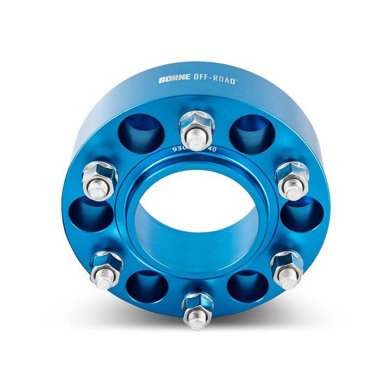 Borne Off-Road 6x135 2 inch Blue Wheel Spacers for 22+ Ford Bronco Raptor & 2015+ Ford F150 | BNWS-007-500BL