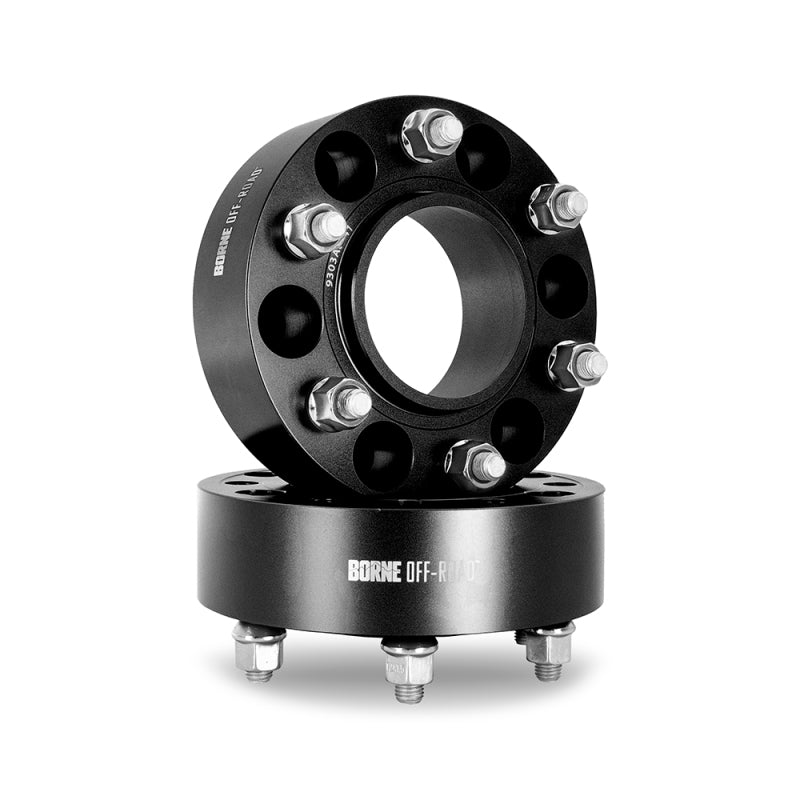 Borne Off-Road 6x135 2 inch Black Wheel Spacers for 22+ Ford Bronco Raptor & 2015+ Ford F150 | BNWS-007-500BK