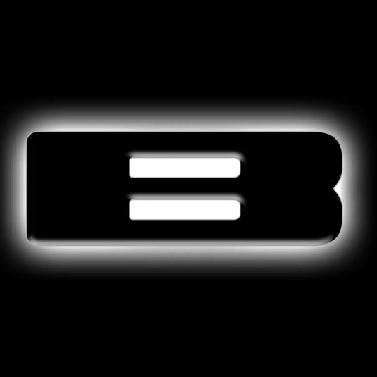 Oracle Lighting Universal Illuminated LED Letter Badges - Matte Black Letters w/ White LED for 2021+ Ford Bronco