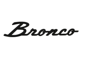 Ford Racing 2021+ Bronco Classic Script Fender Badges - Gloss Black (Pair)