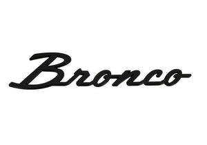 Ford Racing 2021+ Bronco Classic Script Fender Badges - Gloss Black (Pair)